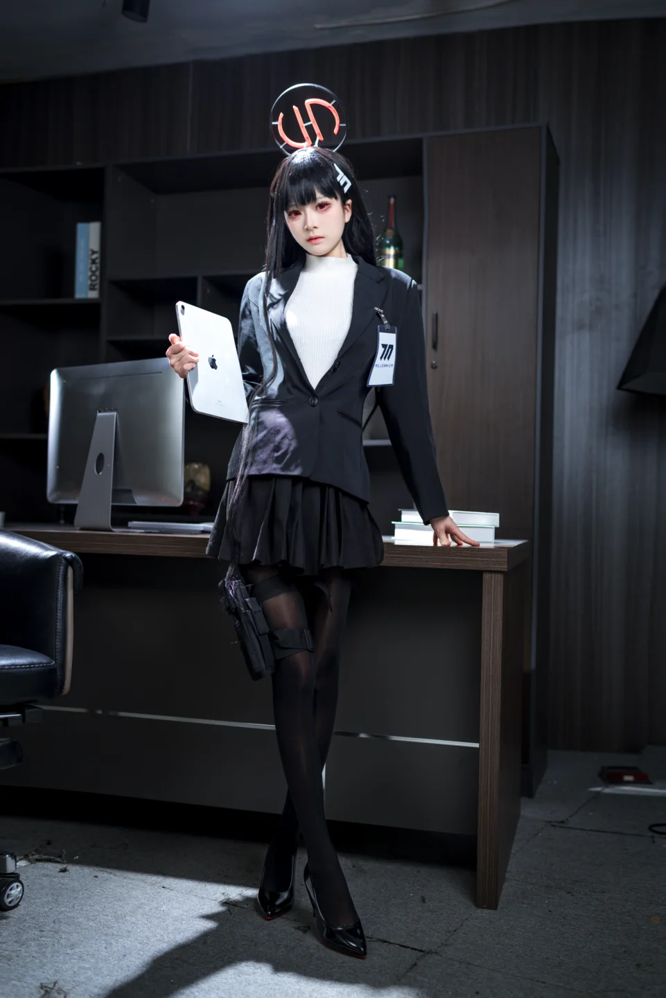 九柒喵 - No.026 蔚蓝档案 调月莉音 [64P-1.4GB] tg@simisebaisi 【丝足阁】015.webp